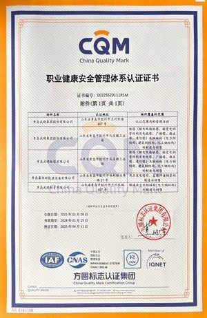 1.10职业健康安全管理体系认证证书